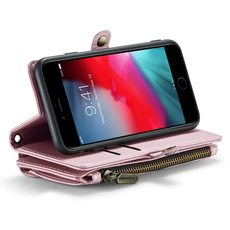 CASEME C36 Series For iPhone 6 / 6s / 7 / 8 / SE (2020) / SE (2022) Case Leather Handbag Phone Cover RFID Blocking