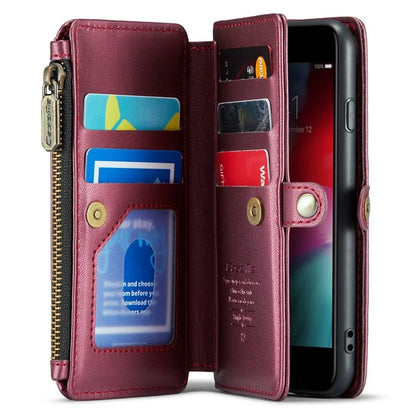 CASEME C36 Series For iPhone 6 / 6s / 7 / 8 / SE (2020) / SE (2022) Case Leather Handbag Phone Cover RFID Blocking