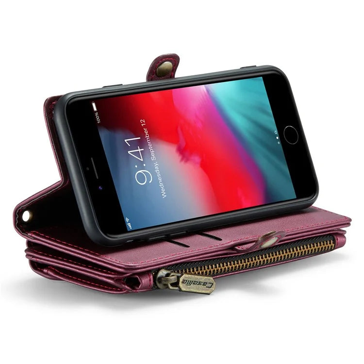 CASEME C36 Series For iPhone 6 / 6s / 7 / 8 / SE (2020) / SE (2022) Case Leather Handbag Phone Cover RFID Blocking