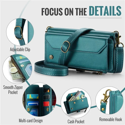 CASEME C36 Series For iPhone 6 / 6s / 7 / 8 / SE (2020) / SE (2022) Case Leather Handbag Phone Cover RFID Blocking