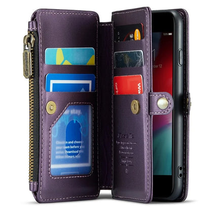 CASEME C36 Series For iPhone 6 / 6s / 7 / 8 / SE (2020) / SE (2022) Case Leather Handbag Phone Cover RFID Blocking