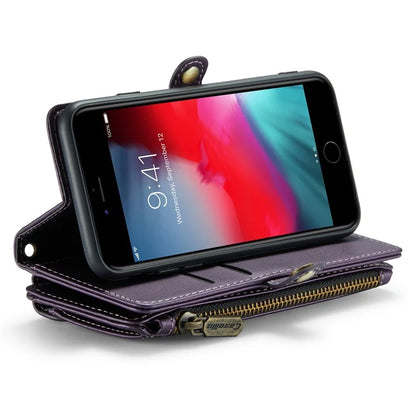 CASEME C36 Series For iPhone 6 / 6s / 7 / 8 / SE (2020) / SE (2022) Case Leather Handbag Phone Cover RFID Blocking