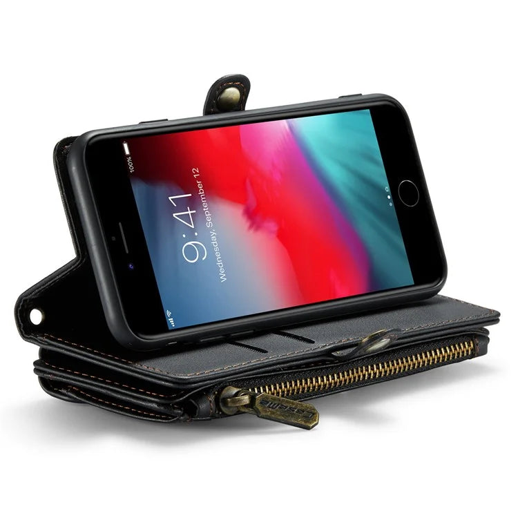 CASEME C36 Series For iPhone 6 / 6s / 7 / 8 / SE (2020) / SE (2022) Case Leather Handbag Phone Cover RFID Blocking