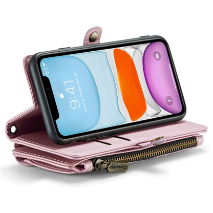 CASEME C36 Series For iPhone 11 Case Wallet Flip PU Leather Phone Cover with Wrist Strap / Shoulder Strap