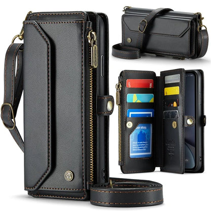 CASEME C36 Series For iPhone XR Case Zipper Handbag Purse RFID Blocking PU Leather Phone Cover