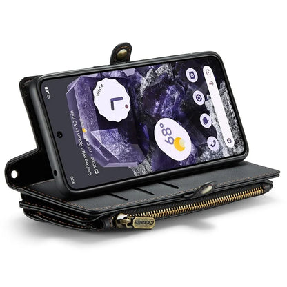 CASEME C36 Series For Google Pixel 8 Crossbody Case PU Leather Phone Cover Wallet RFID Blocking Protection