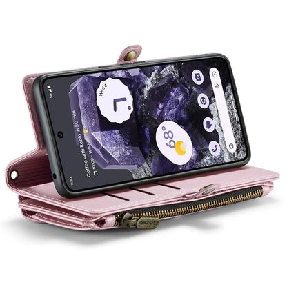 CASEME C36 Series For Google Pixel 8 Crossbody Case PU Leather Phone Cover Wallet RFID Blocking Protection