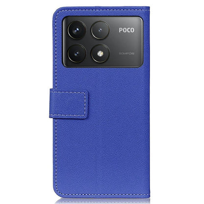 For Xiaomi Poco F6 Pro 5G / K70 5G / K70 Pro 5G Case Stand Textured PU Leather Phone Cover
