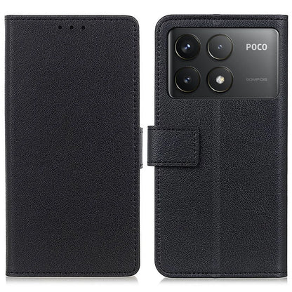 For Xiaomi Poco F6 Pro 5G / K70 5G / K70 Pro 5G Case Stand Textured PU Leather Phone Cover