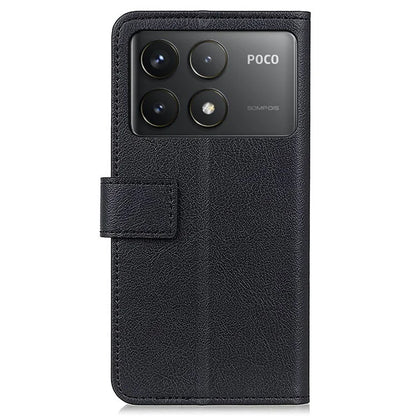 For Xiaomi Poco F6 Pro 5G / K70 5G / K70 Pro 5G Case Stand Textured PU Leather Phone Cover