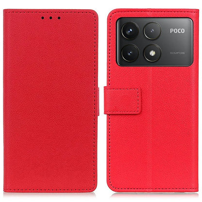 For Xiaomi Poco F6 Pro 5G / K70 5G / K70 Pro 5G Case Stand Textured PU Leather Phone Cover