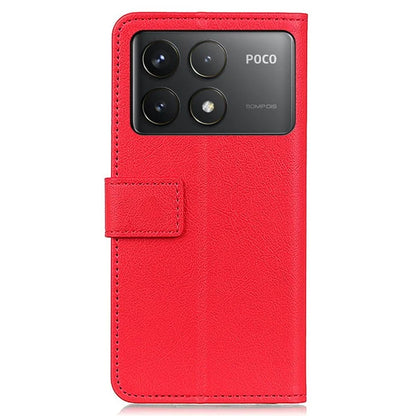 For Xiaomi Poco F6 Pro 5G / K70 5G / K70 Pro 5G Case Stand Textured PU Leather Phone Cover