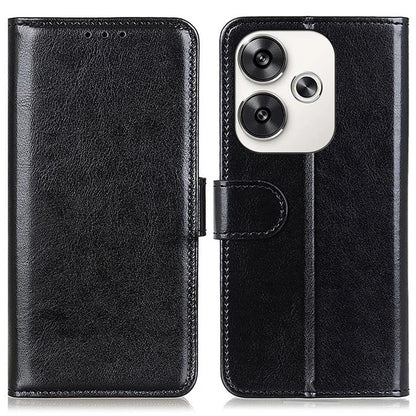 For Xiaomi Poco F6 5G / Turbo 3 5G Case Crazy Horse Texture PU Leather Stand Phone Cover