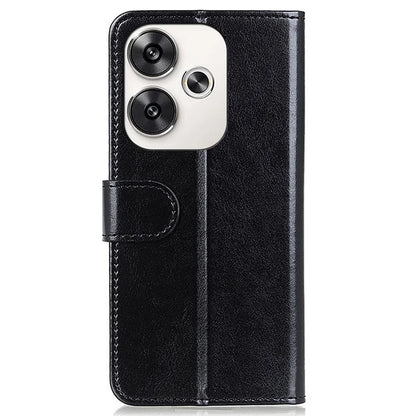 For Xiaomi Poco F6 5G / Turbo 3 5G Case Crazy Horse Texture PU Leather Stand Phone Cover