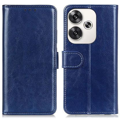 For Xiaomi Poco F6 5G / Turbo 3 5G Case Crazy Horse Texture PU Leather Stand Phone Cover
