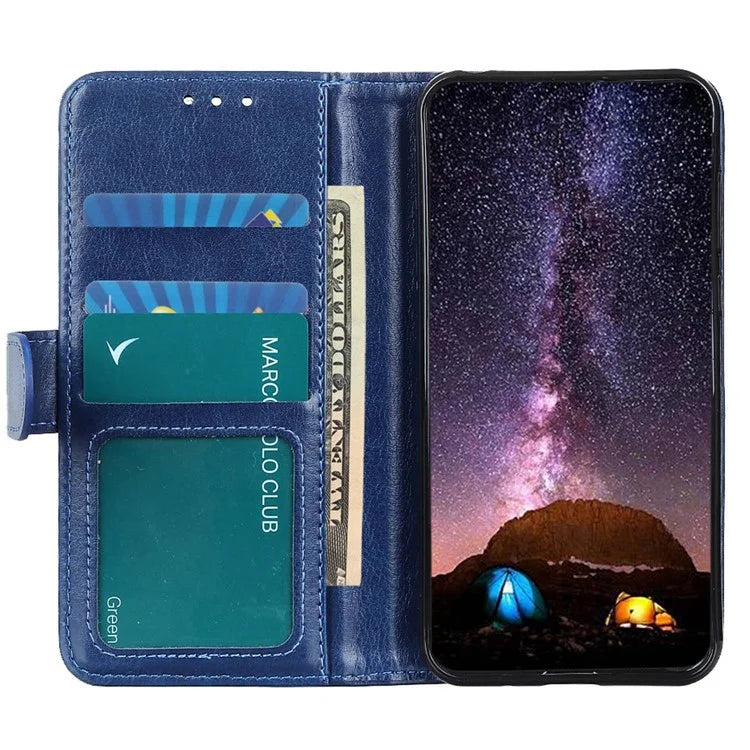For Xiaomi Poco F6 5G / Turbo 3 5G Case Crazy Horse Texture PU Leather Stand Phone Cover
