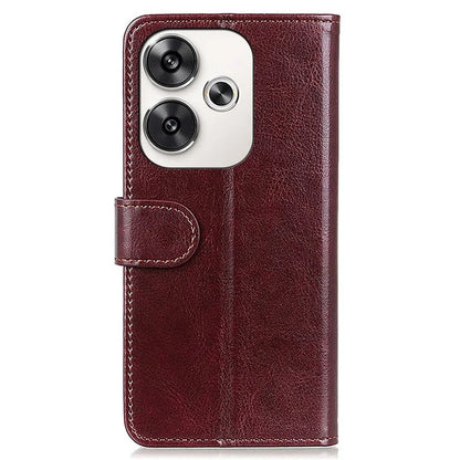 For Xiaomi Poco F6 5G / Turbo 3 5G Case Crazy Horse Texture PU Leather Stand Phone Cover