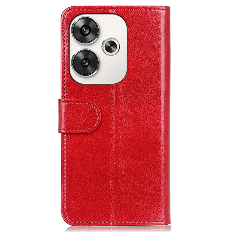 For Xiaomi Poco F6 5G / Turbo 3 5G Case Crazy Horse Texture PU Leather Stand Phone Cover
