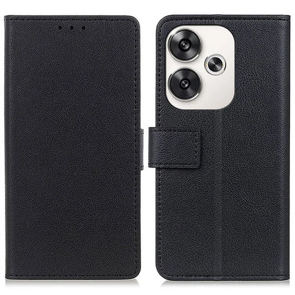 For Xiaomi Poco F6 5G / Turbo 3 5G Stand Case Textured PU Leather Phone Cover