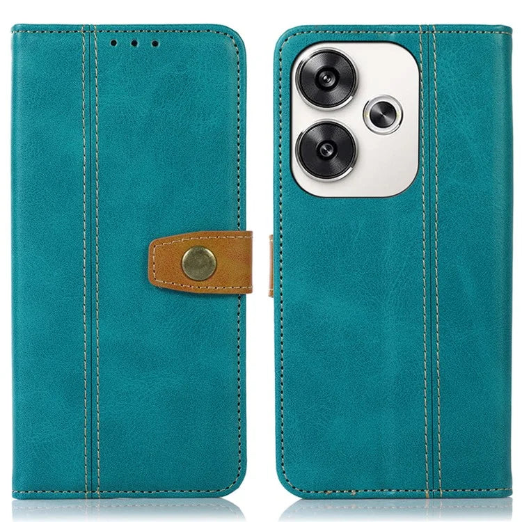For Xiaomi Poco F6 5G / Redmi Turbo 3 5G Case Calf Texture Flip Leather Phone Cover