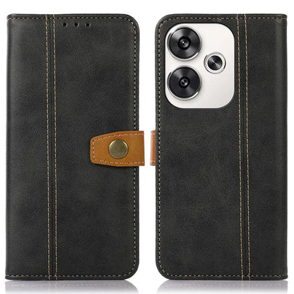 For Xiaomi Poco F6 5G / Redmi Turbo 3 5G Case Calf Texture Flip Leather Phone Cover
