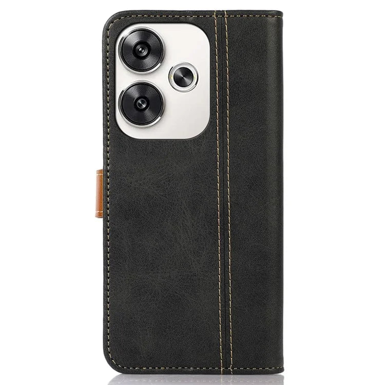 For Xiaomi Poco F6 5G / Redmi Turbo 3 5G Case Calf Texture Flip Leather Phone Cover
