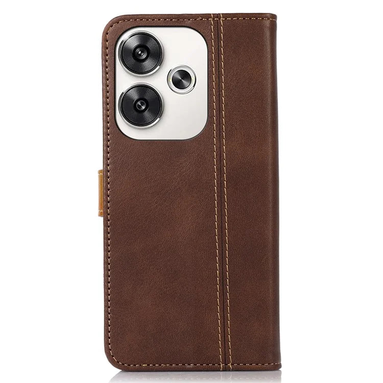 For Xiaomi Poco F6 5G / Redmi Turbo 3 5G Case Calf Texture Flip Leather Phone Cover