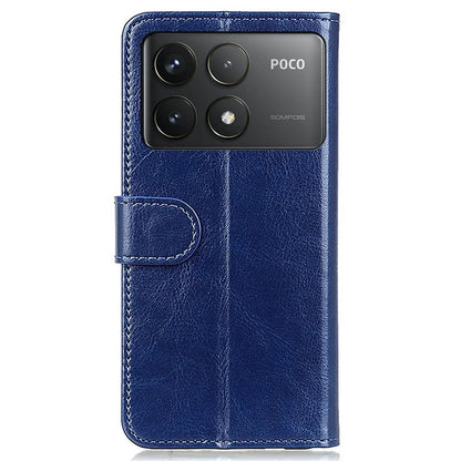 For Xiaomi Poco F6 Pro 5G / Redmi K70 5G / K70 Pro 5G Case Crazy Horse Texture PU Leather Phone Cover