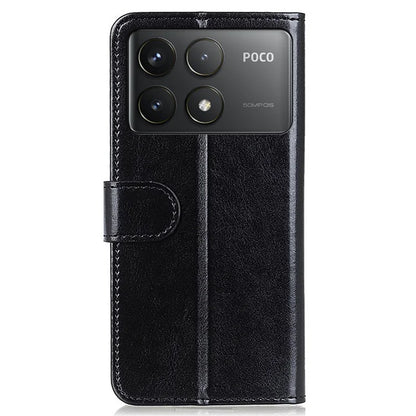 For Xiaomi Poco F6 Pro 5G / Redmi K70 5G / K70 Pro 5G Case Crazy Horse Texture PU Leather Phone Cover