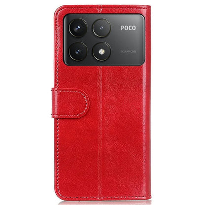 For Xiaomi Poco F6 Pro 5G / Redmi K70 5G / K70 Pro 5G Case Crazy Horse Texture PU Leather Phone Cover