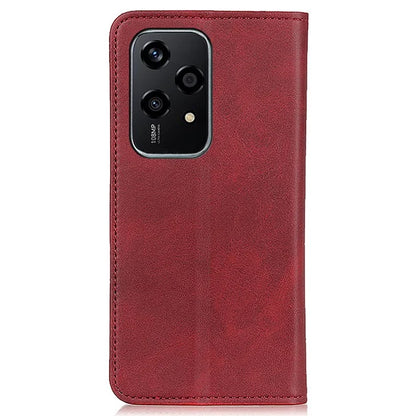 For Honor 200 Lite Protective Case Magnetic Closing Split Leather Wallet Phone Shell