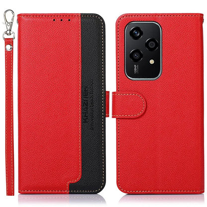 KHAZNEH For Honor 200 Lite Case Leather Wallet Phone Cover Litchi Texture RFID Blocking