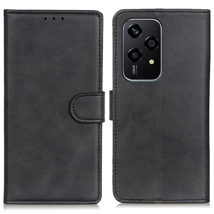 For Honor 200 Lite Case Cowhide Texture Leather Phone Cover TPU Inner