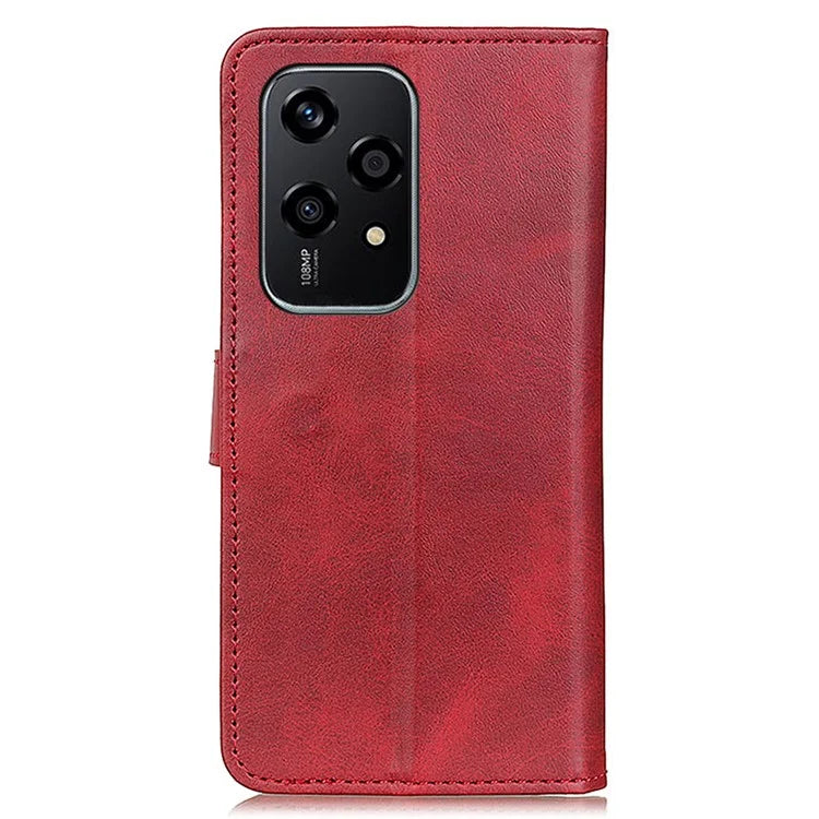 For Honor 200 Lite Case Cowhide Texture Leather Phone Cover TPU Inner