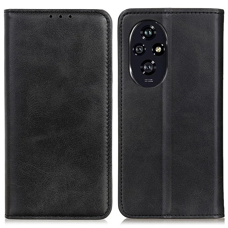For Honor 200 Pro 5G Shockproof Case Magnetic Closing Split Leather Wallet Phone Shell