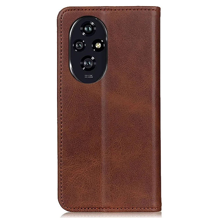 For Honor 200 Pro 5G Shockproof Case Magnetic Closing Split Leather Wallet Phone Shell