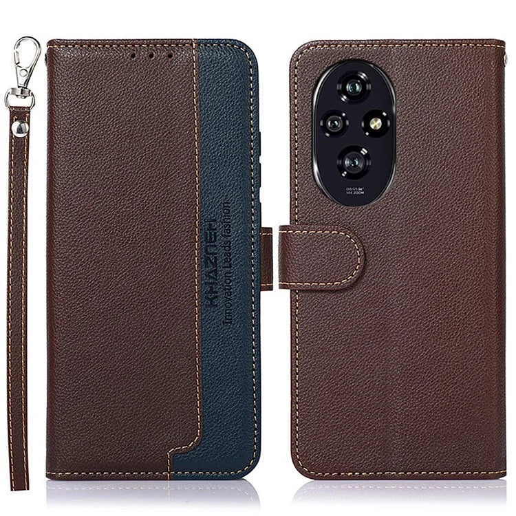 KHAZNEH For Honor 200 5G Case Leather Phone Cover with RFID Blocking Wallet