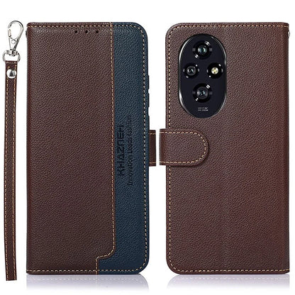 KHAZNEH For Honor 200 5G Case Leather Phone Cover with RFID Blocking Wallet
