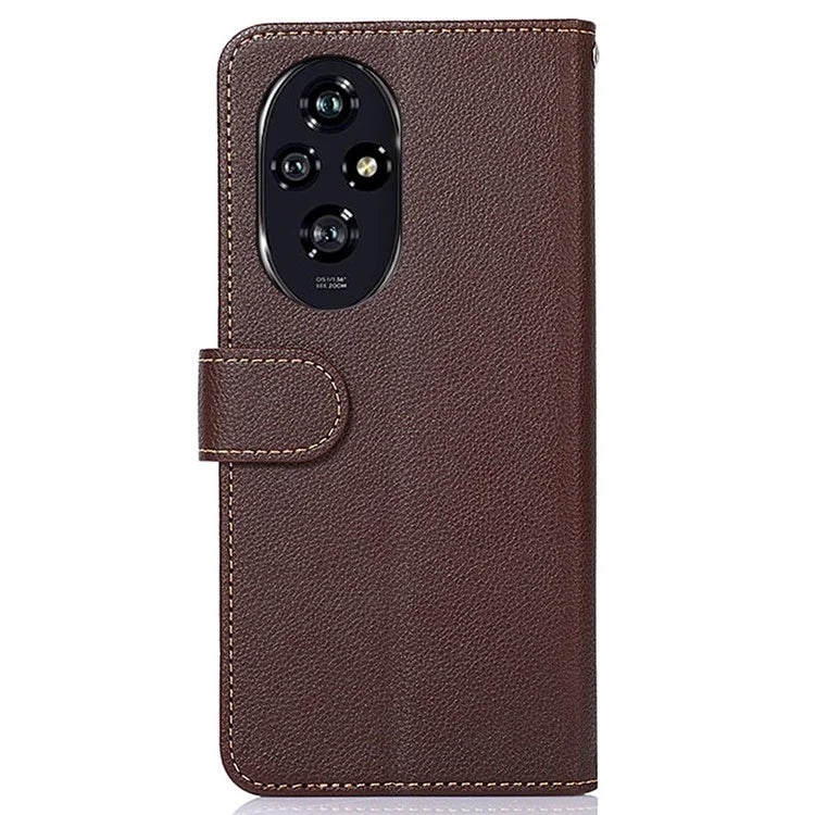 KHAZNEH For Honor 200 5G Case Leather Phone Cover with RFID Blocking Wallet