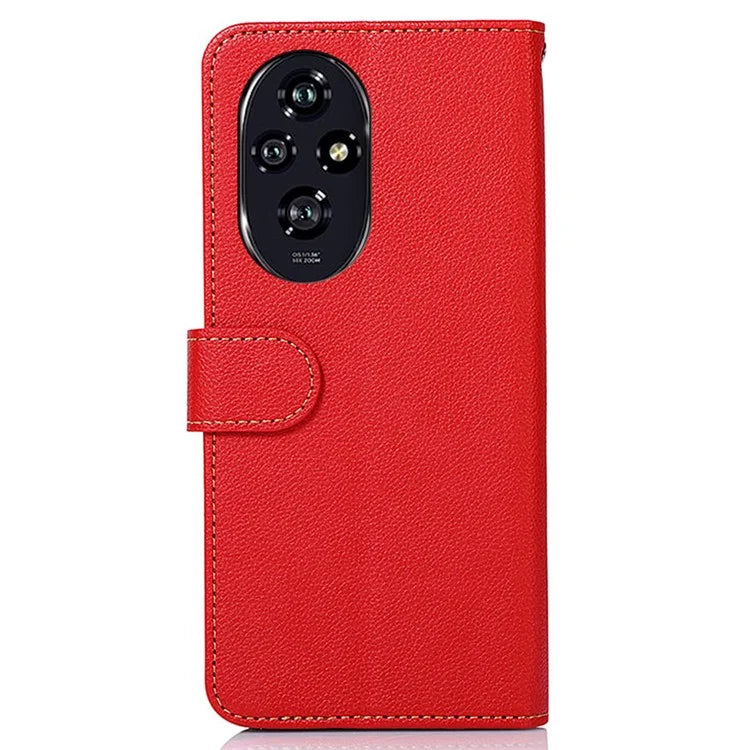 KHAZNEH For Honor 200 5G Case Leather Phone Cover with RFID Blocking Wallet