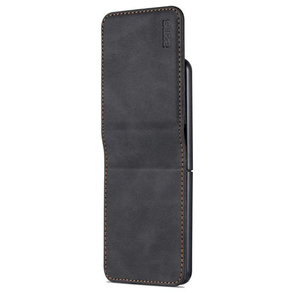 AZNS For Samsung Galaxy Z Flip6 5G Case Card Slots PU Leather Folding Phone Cover