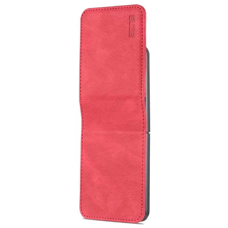 AZNS For Samsung Galaxy Z Flip6 5G Case Card Slots PU Leather Folding Phone Cover