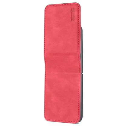 AZNS For Samsung Galaxy Z Flip6 5G Case Card Slots PU Leather Folding Phone Cover