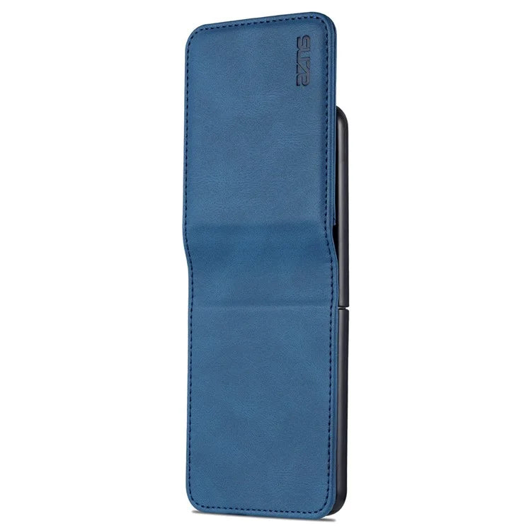 AZNS For Samsung Galaxy Z Flip6 5G Case Card Slots PU Leather Folding Phone Cover