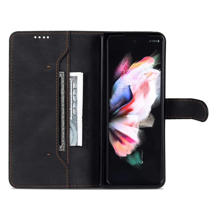 AZNS For Samsung Galaxy Z Fold6 5G Case Leather Phone Cover with Wallet Stand