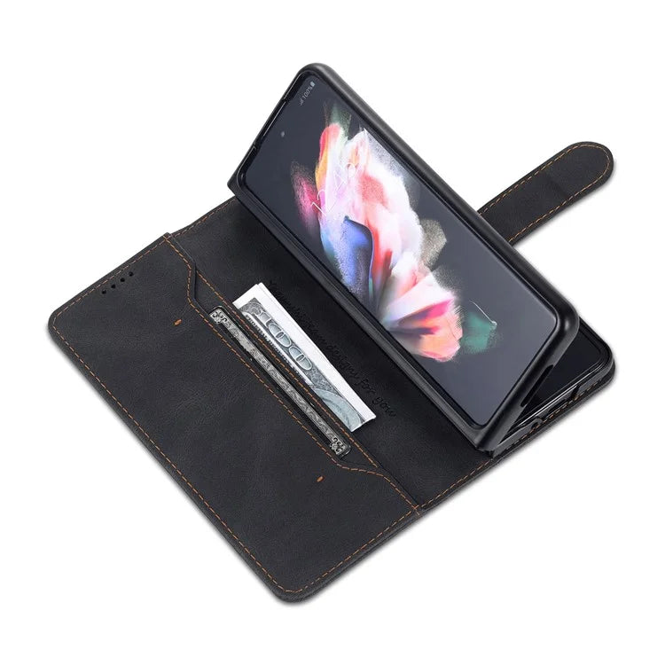 AZNS For Samsung Galaxy Z Fold6 5G Case Leather Phone Cover with Wallet Stand