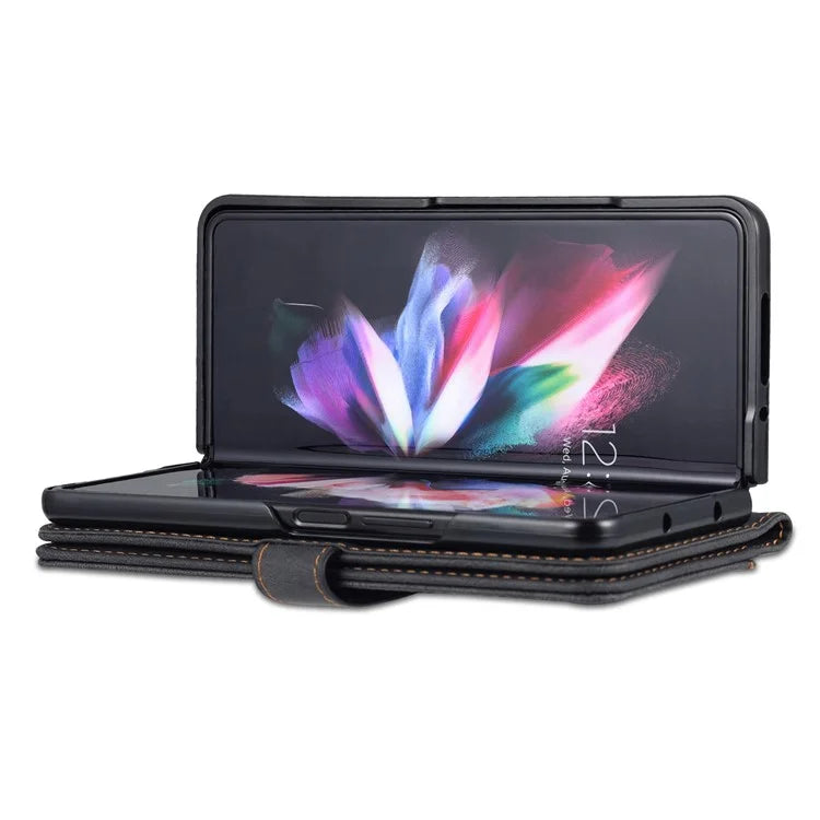 AZNS For Samsung Galaxy Z Fold6 5G Case Leather Phone Cover with Wallet Stand