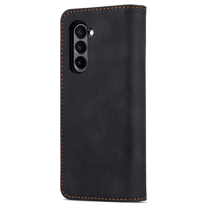 AZNS For Samsung Galaxy Z Fold6 5G Case Leather Phone Cover with Wallet Stand