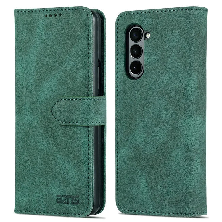 AZNS For Samsung Galaxy Z Fold6 5G Case Leather Phone Cover with Wallet Stand