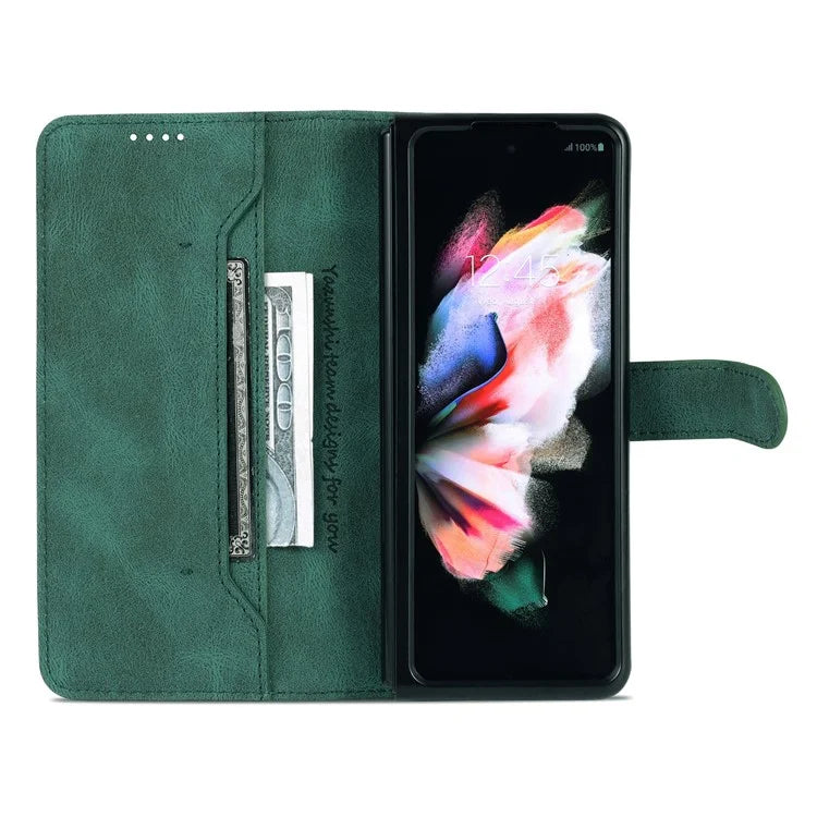 AZNS For Samsung Galaxy Z Fold6 5G Case Leather Phone Cover with Wallet Stand